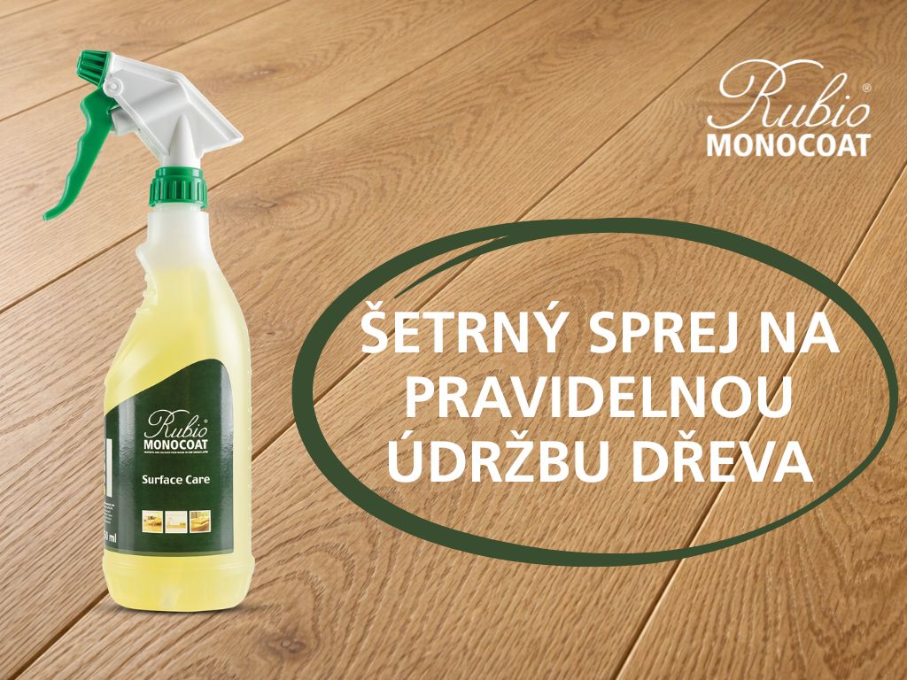 ŠETRNÝ SPREJ NA PRAVIDELNOU ÚDRŽBU DŘEVA - Rubio Surface Care